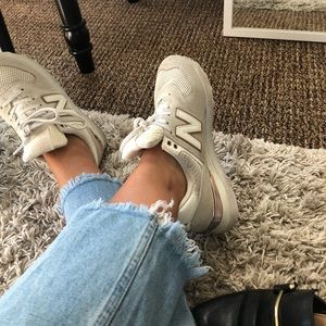 Grey and Rose gold new Balances